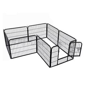 Pena bermain hewan peliharaan gaya baru pagar lari lipat logam kualitas tinggi untuk anjing kelinci anak anjing hewan kecil lainnya - Product Image 4