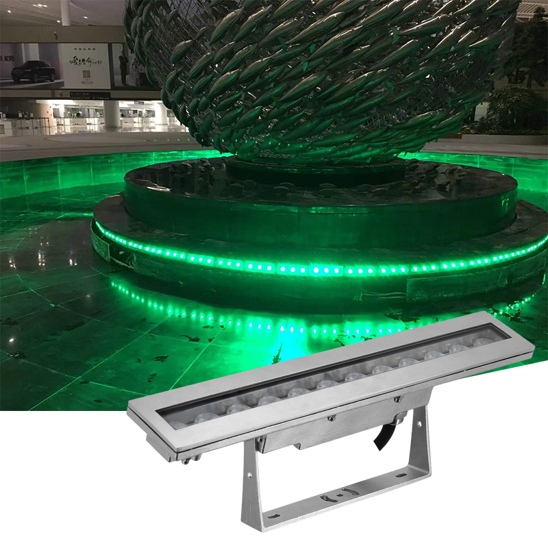 Submersible 316L Stainless Steel Recessed/Linear 36W RGBW/RGB DC24V IP68 Waterproof Pool Lights Warm White LED for Landscape
