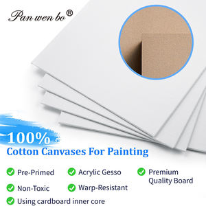 Panwenbo Custom 8x10 Canvas Boards Flor abstracta Diy Coloring Outline Painting Boards <span class=keywords><strong>Lienzos</strong></span> predibujados para adultos Niños - Product Image 3