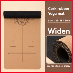 Tapis de yoga et de gym de haute qualité à prix de gros, tapis de sol en caoutchouc TPE résistant et imperméable, tapis d'exercice enroulable - Product Image 2