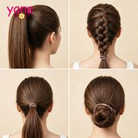 Élastiques à cheveux simples et épais en tube, attaches pour cheveux en caoutchouc, accessoires de coiffure DIY, vente en gros pour fabricants