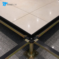 Système de plancher surélevé antistatique en sulfate de calcium Titan pour la gestion des câbles des centres de données