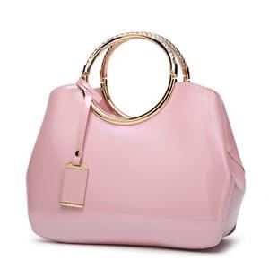 Bolsos de Mano para Mujer, Bolso de Hombro Simple de PU con Asa de Cuero, Bolso Bandolera, Bolso Tote - Product Image 1