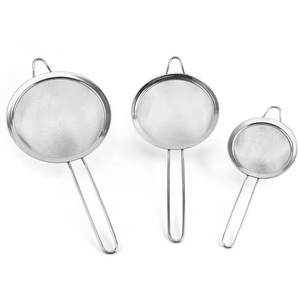 Stainless Steel Mesh Oil Strainer Flour Shaker <strong>Sieve</strong> With Handle Baking <strong>Cooking</strong> Tool - Product Image 2