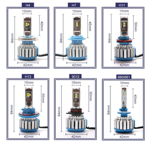 Accessori auto 35w 70W 6000k DC8V-48V 9013 H4 H1 H11 T1 fari di raffreddamento ventola 4000lm 8000lm csp H7 <span class=keywords><strong>faro</strong></span> led - Product Image 6