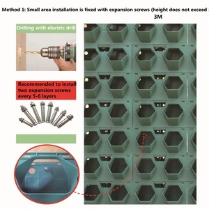 Module de jardin vertical, système de mur végétal vertical, système de mur végétal suspendu pour l'intérieur et l'extérieur - Product Image 3