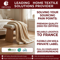 Couverture en flanelle unie, confortable, douce et respirante, vente directe d'usine Orvetex, personnalisable et très demandée