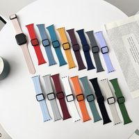 Kompatibel untuk IWatch S9/S8/S7/S6/S5/S10; Tali Gel Silikon Olahraga Model Baru dengan Gesper Magnetik; Lebar Tali 41-49mm