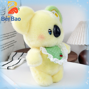 Peluche personnalisée <span class=keywords><strong>Koala</strong></span> <span class=keywords><strong>Kawaii</strong></span> avec broderie citron, jouet en peluche animal, poupée en peluche douce, OEM ODM, logo personnalisé, cadeau pour enfants - Product Image 2