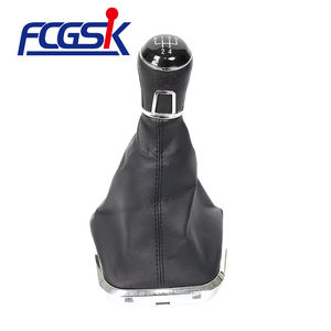 Venta directa de fábrica, perilla de cambio de caja de cambios de 5 velocidades, Bola de cambio con cubierta de palo Gaitor para VW Passat B6 B7 <span class=keywords><strong>Golf</strong></span> <span class=keywords><strong>7</strong></span> - Product Image 1