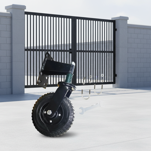 ล้อเลื่อนรั้วแบบสปริงเหล็กขนาด 6 นิ้ว 8 นิ้ว ทำจากยางแข็ง - Product Image 1