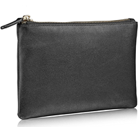 Pochette en cuir pu, sac à main de styliste, personnalisé porte-brosse cosmétique, organisateur avec fermeture éclair, 1 pièce