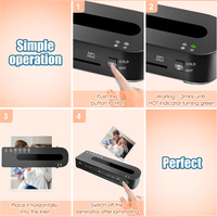 Laminadora A4 de 9 Pulgadas, Laminadora en Caliente y Frío, Portátil, para Documentos de Oficina, Stock en Almacén de EE. UU.