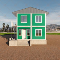Maison modulaire en conteneur portable à deux étages, structure en acier, bureau modulaire en conteneur, bâtiment, dortoir, hôtel