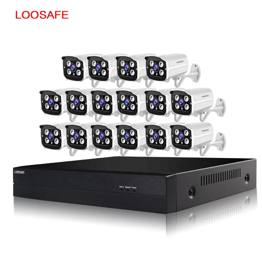 Loosafe recorder 1080p mini Dual stream 16ch sistema di telecamere di sicurezza impermeabile per esterni Kit di monitoraggio centralizzato AHD DVR