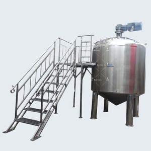Mezclador de Alto Cizallamiento para la Industria Cosmética Diaria, Tanque de Mezcla Móvil de Acero Inoxidable de Grado Alimenticio con Revestimiento - Product Image 1