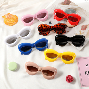แว่นกันแดดเด็กสุดเท่ห์สไตล์ยุโรปอเมริกัน ปี 2025  แว่นตาอเนกประสงค์สุดคูลพร้อมเลนส์ UV400 สีลูกกวาด ขายส่ง - Product Image 1