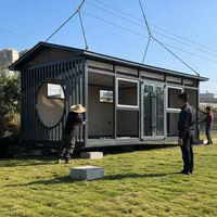 Maison conteneur personnalisée pour complexe hôtelier en bord de lac, camping, hébergement, maison de vacances, extensible, préfabriquée, modulaire