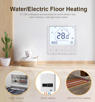 Termostato Inteligente Digital Programable Wifi Tuya para Calefacción de Habitaciones, Controlador de Temperatura para Sistemas de Calefacción por Suelo Radiante
