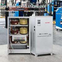 Stabilisateur de tension triphasé SJW3 10kVA 120kVA AC 220V SVC avec affichage numérique, régulateur de tension automatique pour centre de données