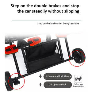 JXB <span class=keywords><strong>Passeggino</strong></span> <span class=keywords><strong>Leggero</strong></span> per Bambini Personalizzato di Alta Qualità, per Due Bambini, Ideale per Viaggi, Modello 2022 - Product Image 6