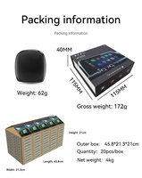 Adattatore Wireless Qualcomm CarPlay 8 Core 4+64G/ 8+128G Box AI per Intrattenimento Auto con Schermo Diviso