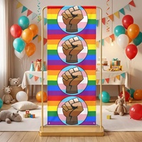 Toile de fond personnalisée série Gay Rainbow QTPOC, pour la photographie en studio, les événements spéciaux et les décorations de fête