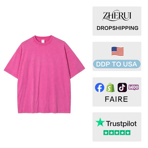 T-shirt vintage surdimensionné pour femme, personnalisé avec logo, en tissu épais - Product Image 2