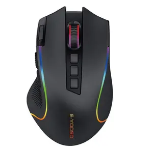 Optical RGB gaming mouse USB rechargeable gamer 2.4GHz wireless computer mouse