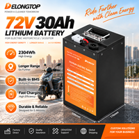 Batterie lithium haute capacité 72V 30Ah pour moto électrique, scooter électrique, vélo électrique, deux roues, batterie rechargeable avec BMS