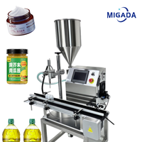 Machine de remplissage de liquides et de pâtes de haute qualité, de petite taille, à une seule buse, pour le remplissage de produits cosmétiques, alimentaires et chimiques quotidiens