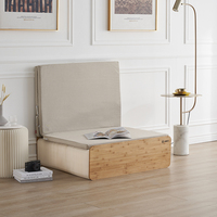 Lit en papier extensible et pliable blanc/marron - Lit portable léger et doux pour la chambre à coucher