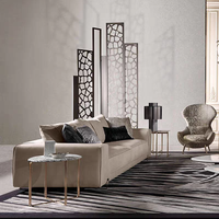 Table basse en marbre gris-Table basse de salon moderne blanche centrale-Centre circulaire-Table basse de salon moderne