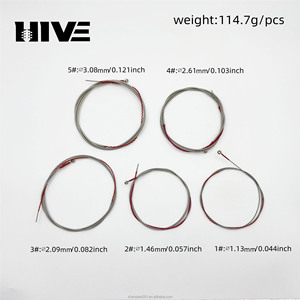 벨벳 랩핑 끝이있는 고품질 일렉트릭 베이스 <span class=keywords><strong>5</strong></span> 현 현의 직접 공급. BASS5 스틸 와이어 스트링. - Product Image 2