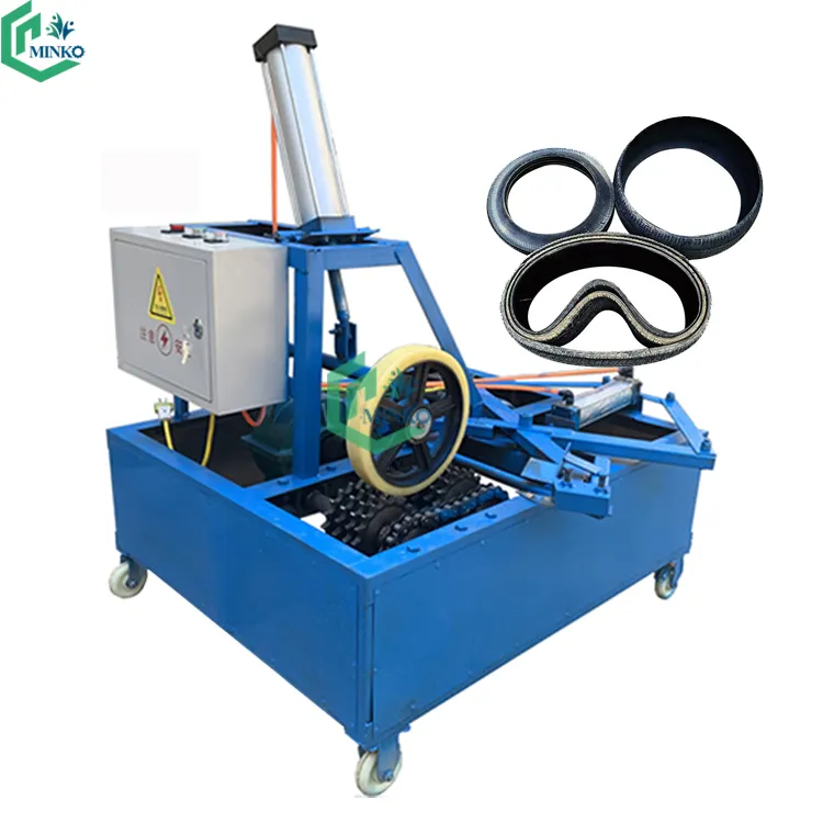 Myanmar Afval Otr Tyre Cutter Gebruikt Schroot Band Snijden Recycling Machine