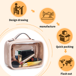 Bolsa de Maquiagem Transparente à Prova d'Água de Grande Capacidade, Bolsa de Higiene para Viagem, Bolsa de Armazenamento Portátil para Produtos de Higiene - Product Image 6