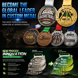 Medalla para Carrera Deportiva con Cintas, Diseño Personalizado con su Propio Logotipo, Esmalte Suave de Alta Calidad, Premio Deportivo - Product Image 4
