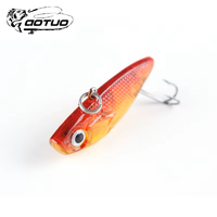 Umpan Pancing Aotuo 4g VIB Jig Lure Umpan Buatan Keras Anti-Snag Claw Hook untuk Ikan Bass Mandarin Air Tawar
