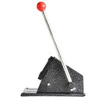 Machine de découpe manuelle robuste pour bureau, noire avec poignée rouge, haute sécurité, construction métallique, haute productivité