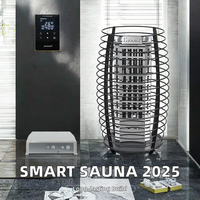 Diooist 15KW BARU Dirilis Pemanas Sauna Uap Kering Tradisional Digital Finlandia Dengan Pengontrol Pintar WIFI 2.4G