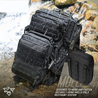 Pochette EDC modulaire pour outils, pochette à double couche, sac d'attache médical, grande capacité avec panneau d'insertion élastique