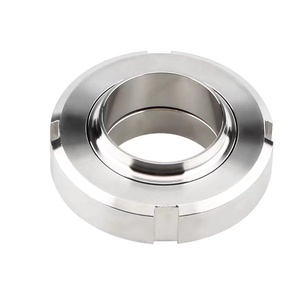 Raccord sanitaire en acier inoxydable de qualité alimentaire DIN ISO SS 304, 4 pouces, filetage plat, soudure bout à bout, type T SMS, pas encore d'avis - Product Image 1
