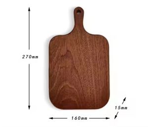 Planche à découper en bois d'acacia de bonne qualité avec poignée Personnaliser la planche à pizza de luxe pour légumes - Product Image 3