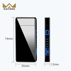 Encendedor eléctrico de Metal a prueba de viento, mechero electrónico recargable por USB de Plasma de humo, tubo de doble arco, novedad - Product Image 5