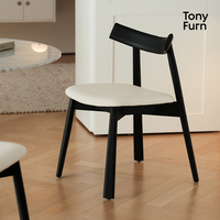 Chaise Bull moderne, écologique, en cuir de haute qualité, structure stable, bois ciré blanc, pour usage domestique