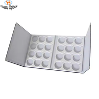 Boîte d'affichage pour lentilles optiques Plateau pour lunettes de soleil Étui pour lentilles de livre Stockage pour spectacle