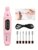 Kit de soin des ongles électrique professionnel tout-en-un, lampe UV portable, gel de durcissement, lime à ongles sans fil 35 000 tr/min, perceuse à ongles sans balais