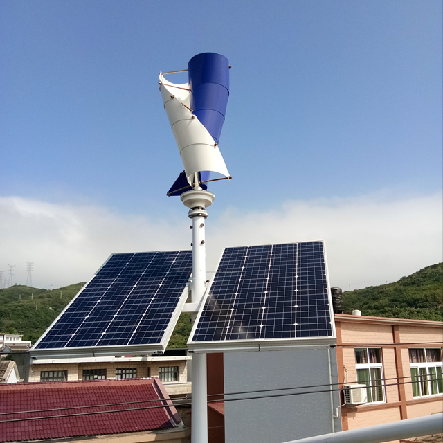 Vertical Axis Wind Turbine 100W 200W 300W 400W High Efficiency Wind  Solar System Marine, Office, House