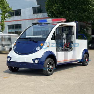 Véhicule de tourisme à batterie économique, voiture de patrouille rapide à cinq rangées, personnalisable pour les centres de villégiature - Product Image 1
