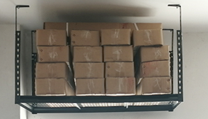 차고 오버 헤드 스토리지 랙 조정 가능한 조직 시스템 천장 스토리지 플랫폼 - Product Image 3